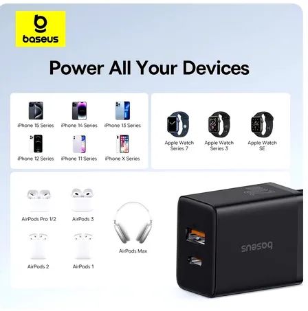 Baseus-Carregador rápido 20W - Foto 2