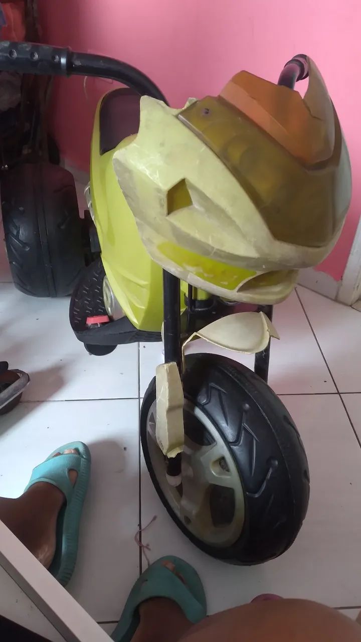 Moto Elétrica Infantil Verde - Foto 2