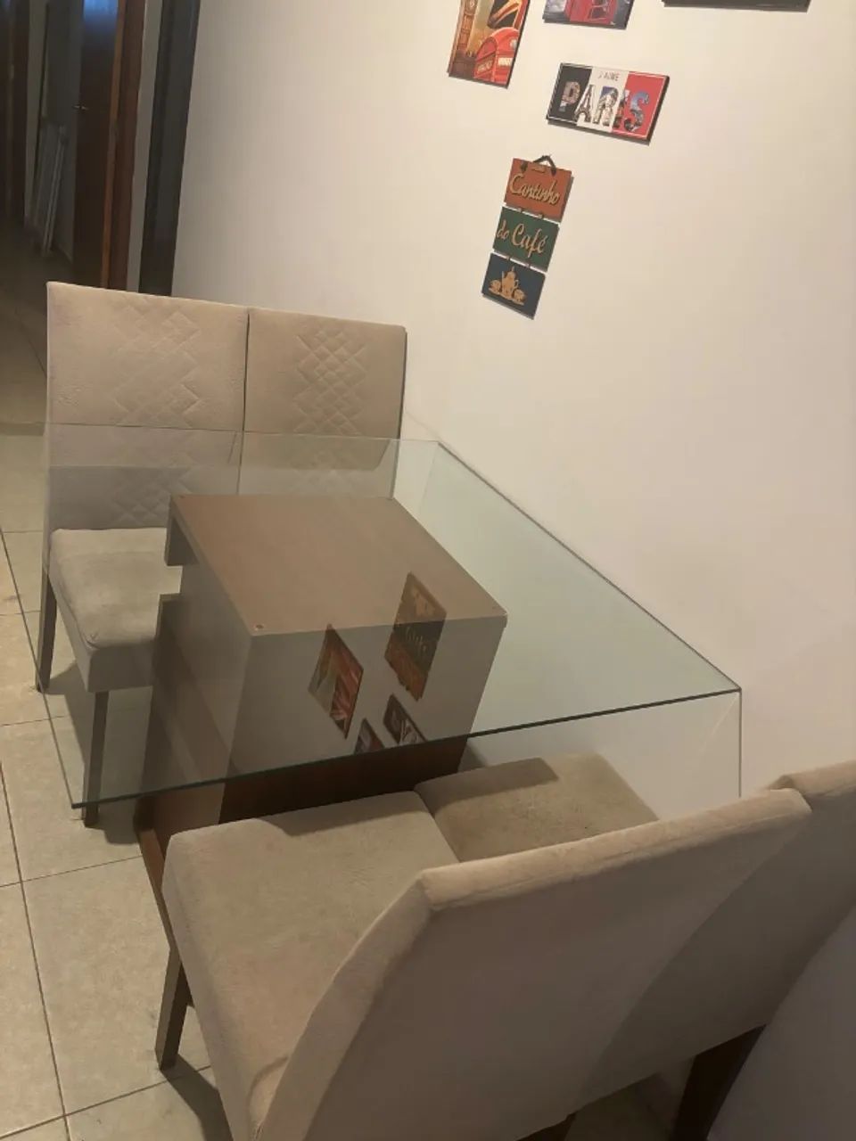 Mesa de jantar de vidro - Foto 2
