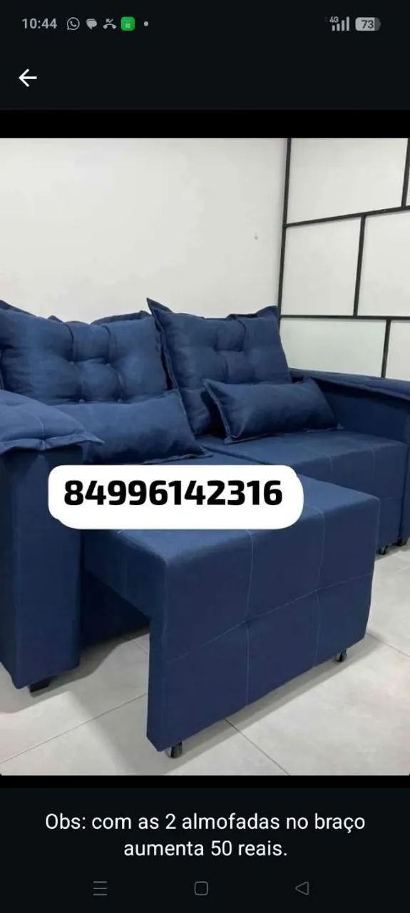 Sofá Retrátil de 1.70 de comprimento  - Foto 2