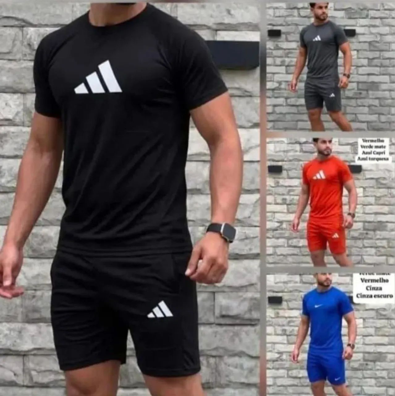 Conjunto masculino academia dry fit