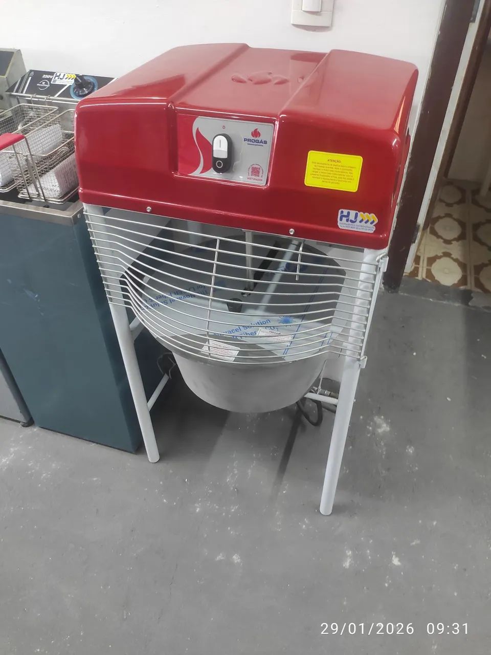 Bh misturador de massas com fogareiro a gás 
