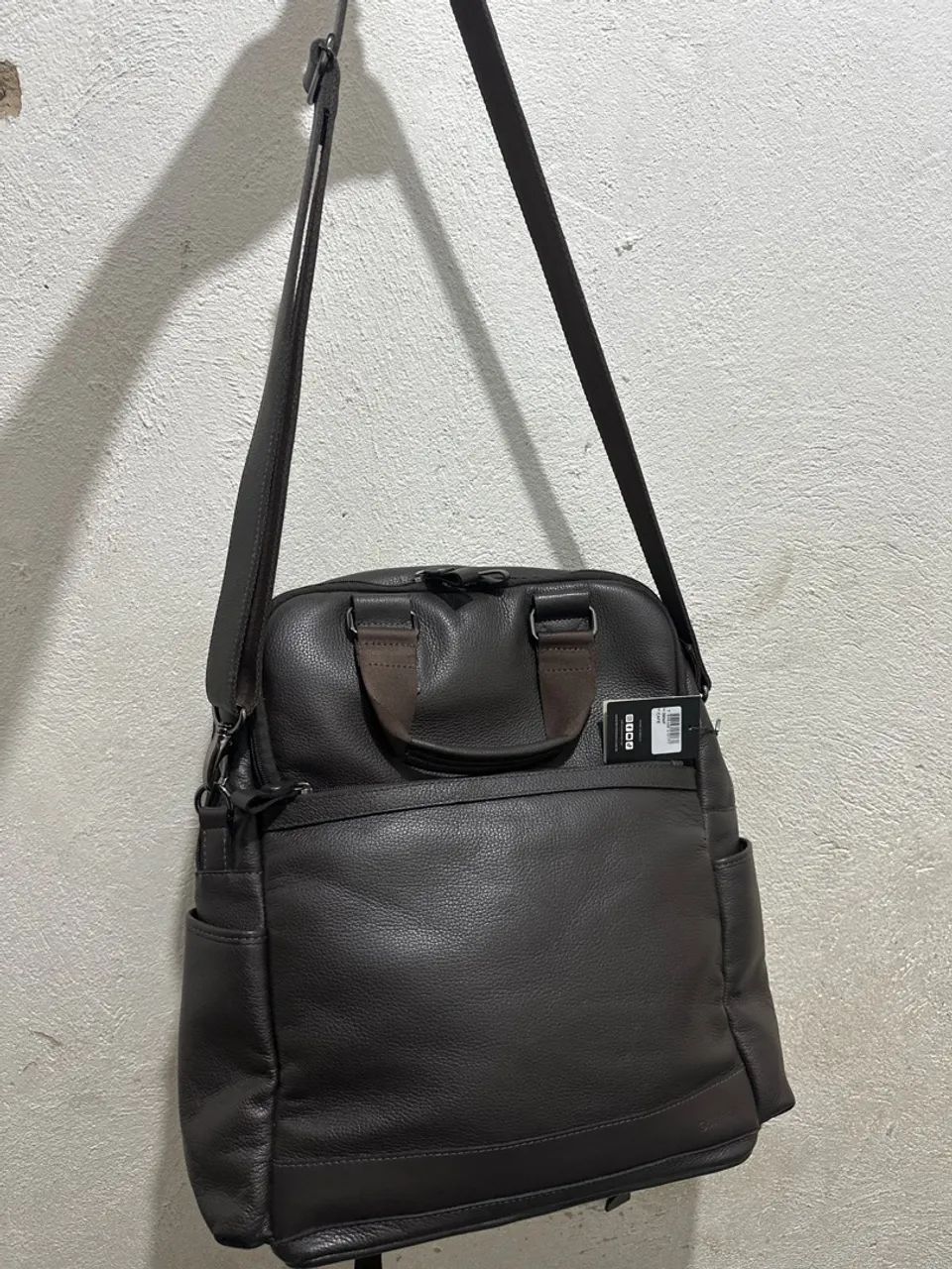 Mochila BENNEMANN 3 em 1 de Couro | Rome Café   - Foto 3