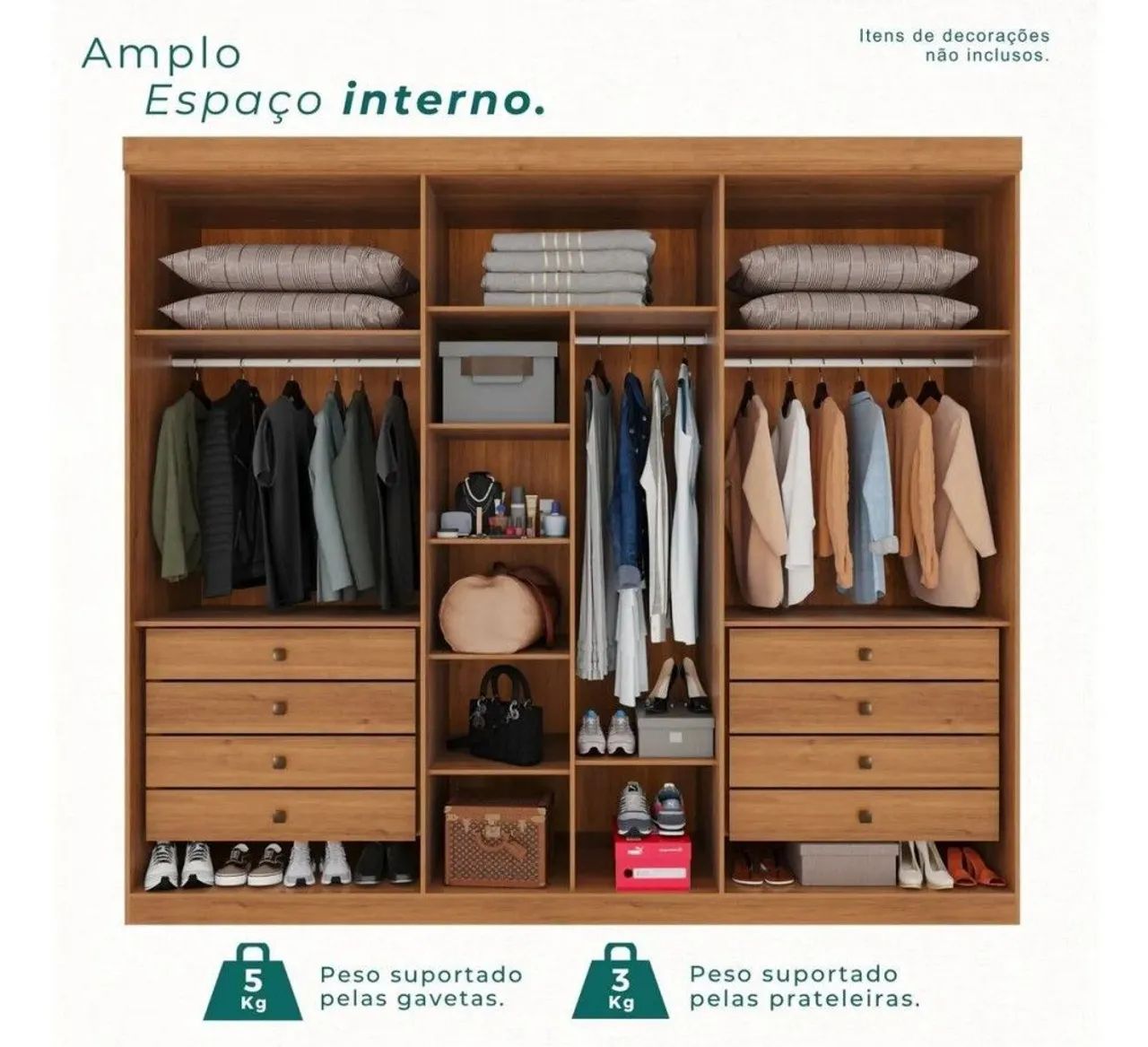 Guarda roupa 100% MDF novo lacrado  - Foto 2
