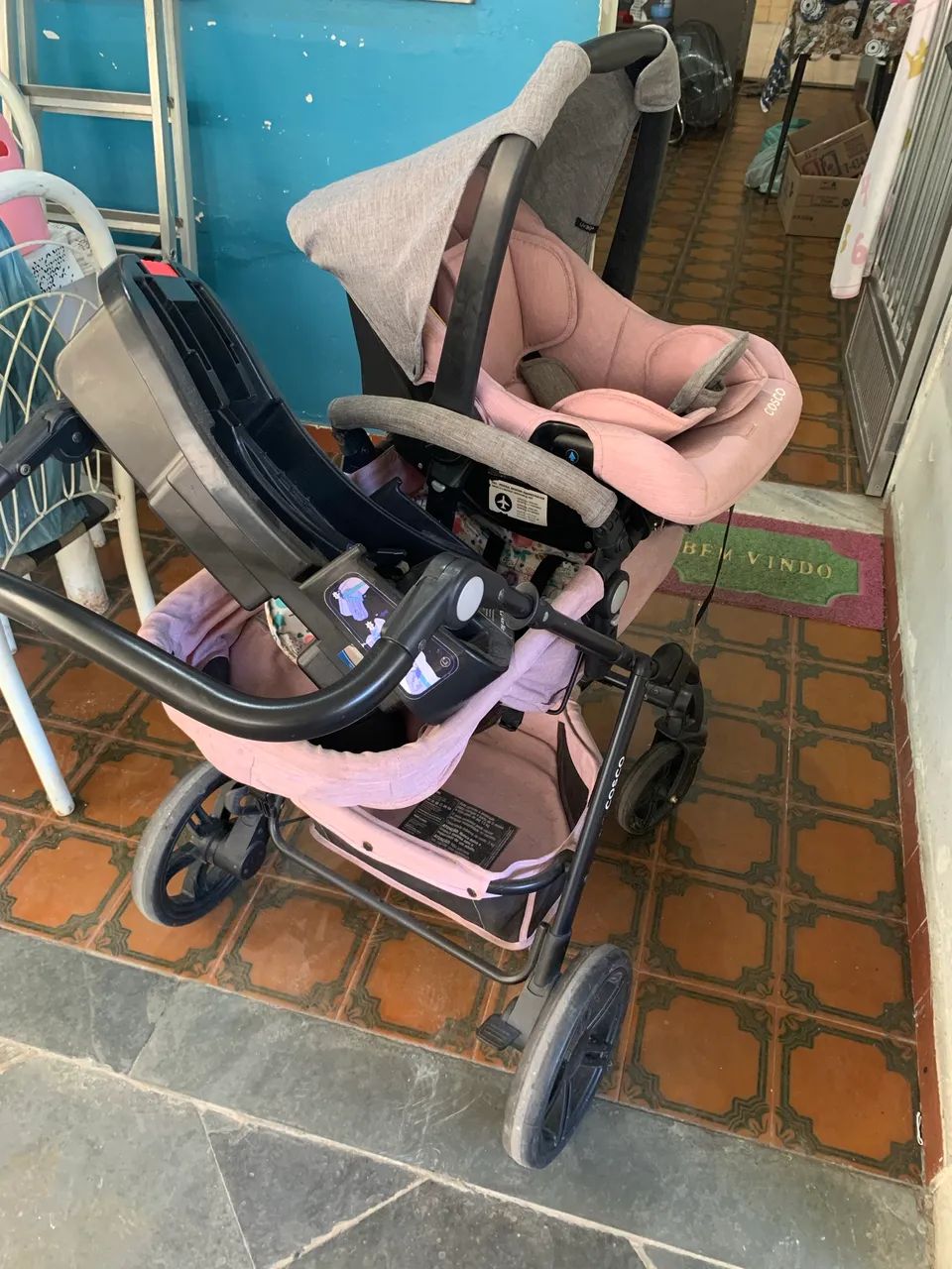 Carrinho de bebê cosco poppy duo - Foto 3