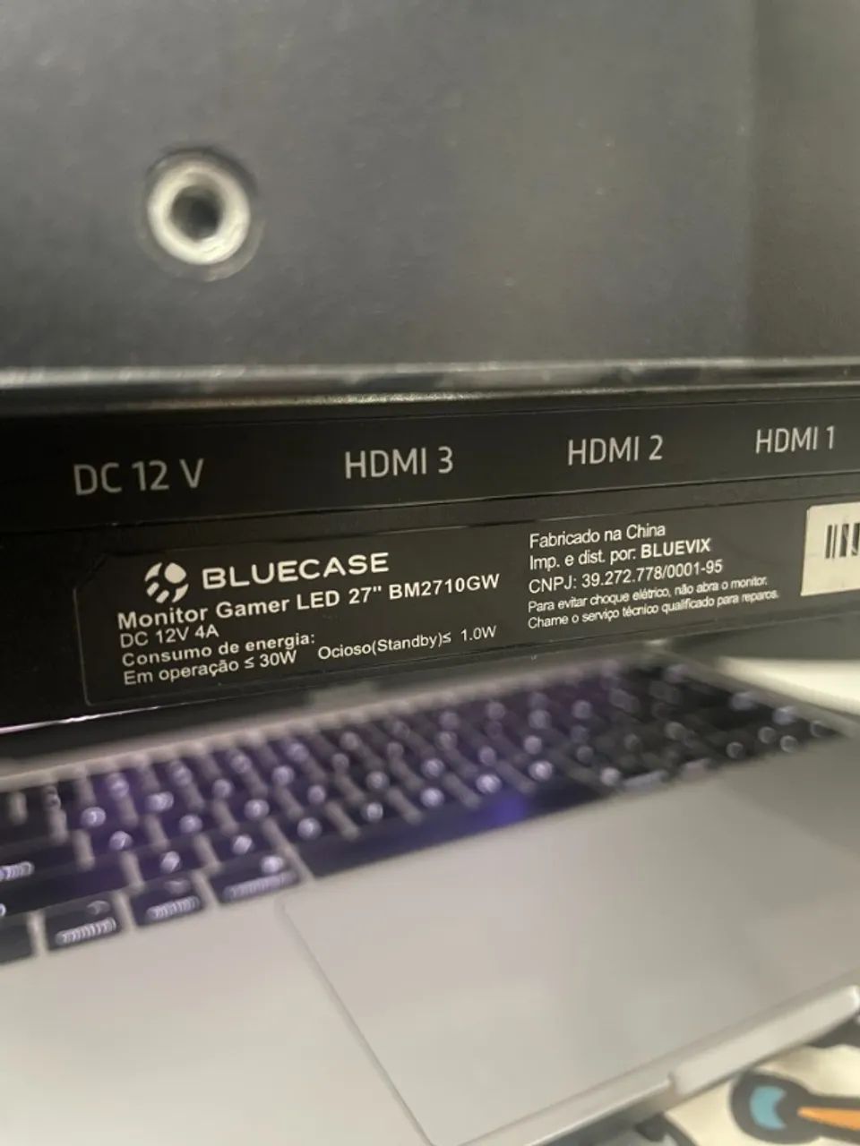 Monitor Gamer 27P Bluecase, 144HZ LED HDMI/DP - Foto 3
