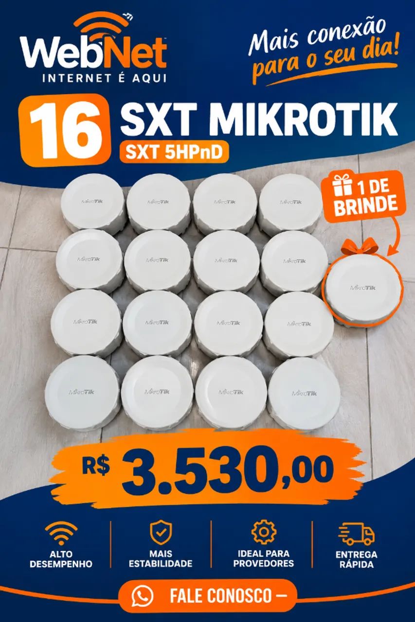 Antena Mikrotik Routerboard Sxt Lite 5 Kit Com 16un