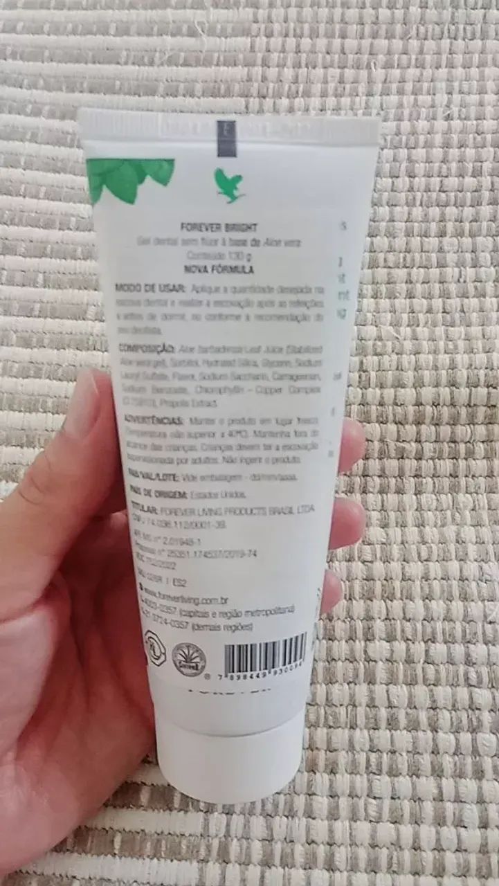 Creme dental abase de Aloe vera No-Flour 130g - Foto 3