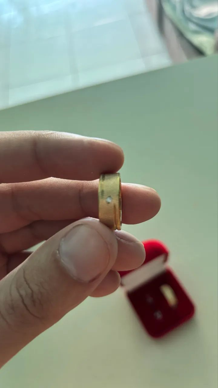 Alianças banhada a ouro  - Foto 2