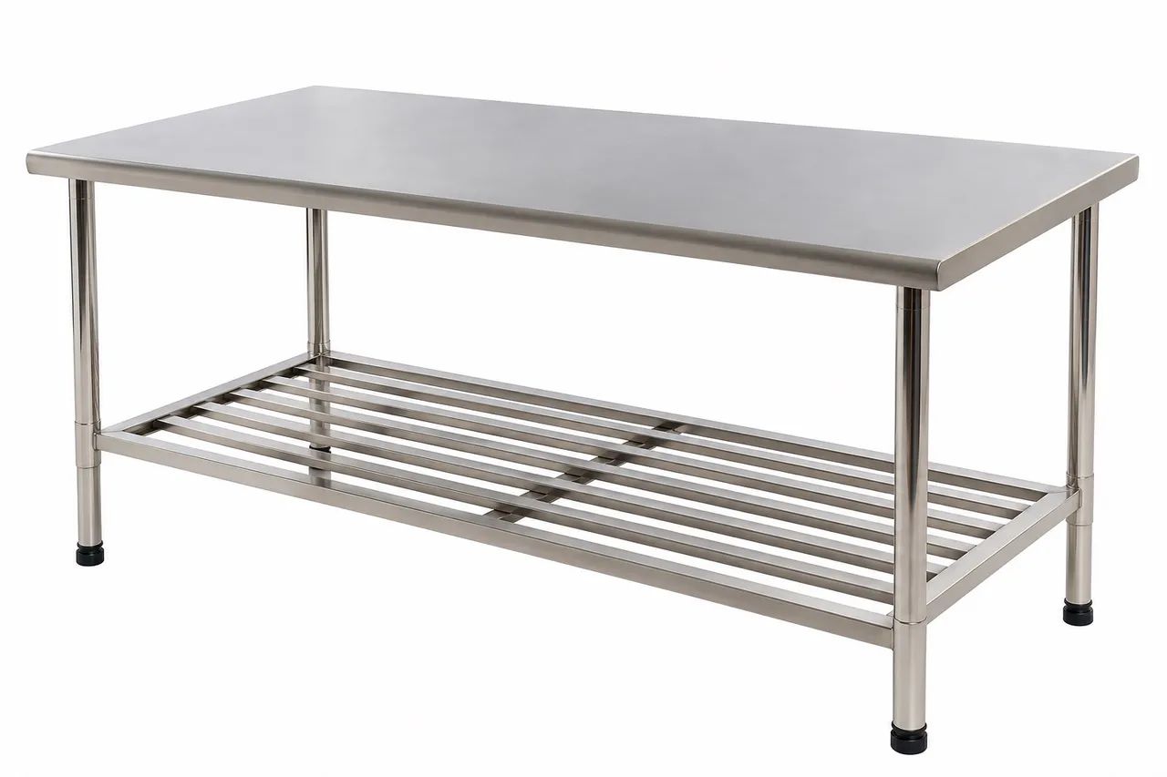 Mesa aço inox imeco 2 metros semi nova 