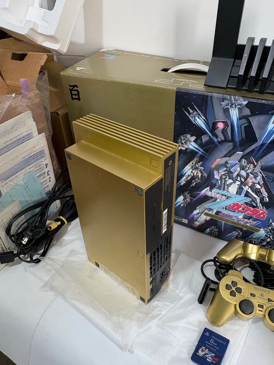 Console Playstation 2 dourado gundam gold ps2 - Foto 4