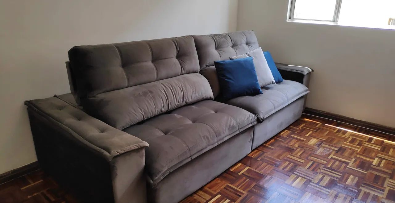 Sofá Top Retrátil semi novo - oportunidade - Aceito oferta - Foto 3