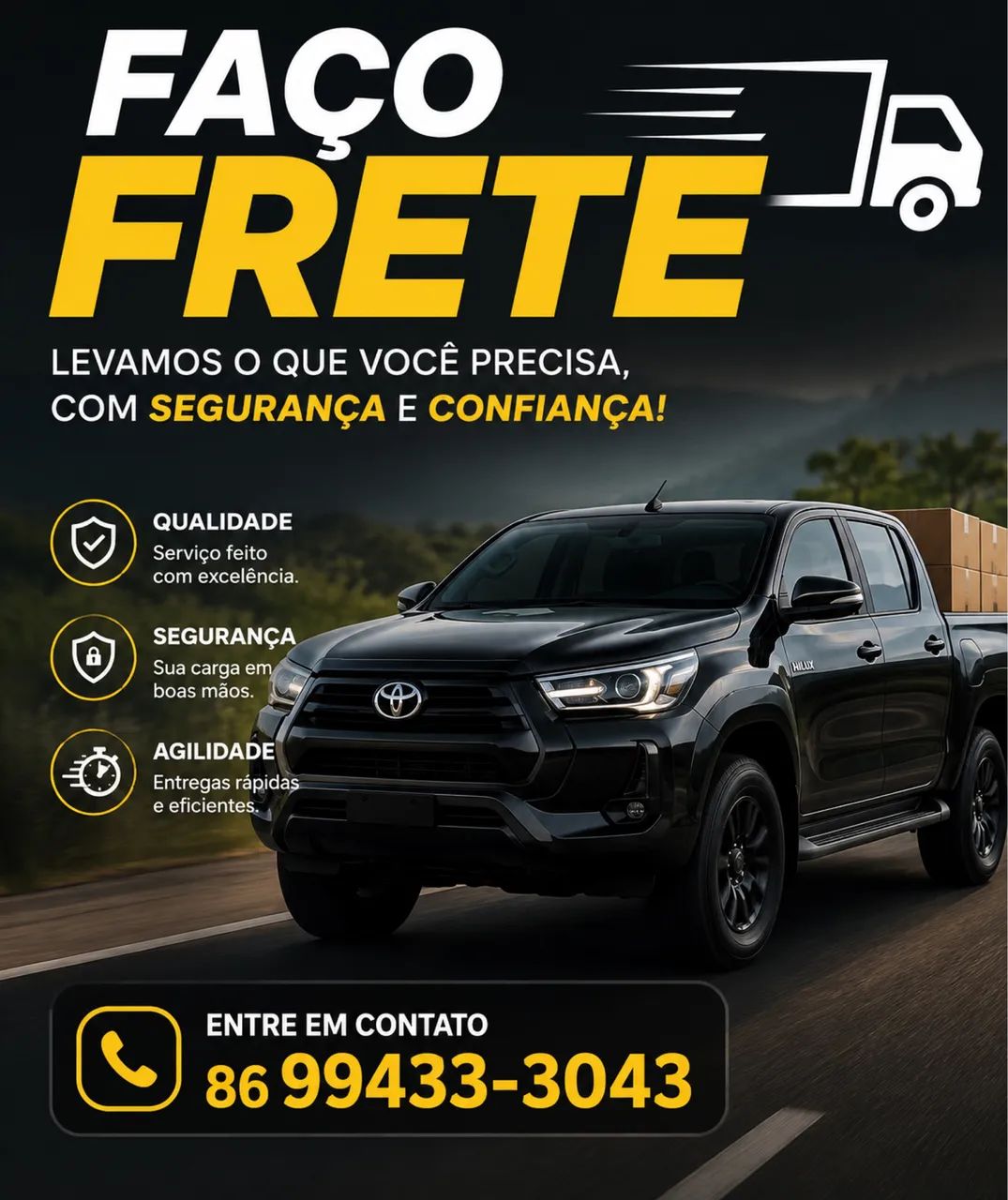 FRETES EM SÃO LUÍS - RÁPIDO, SEGURO E COM PREÇO JUSTO!