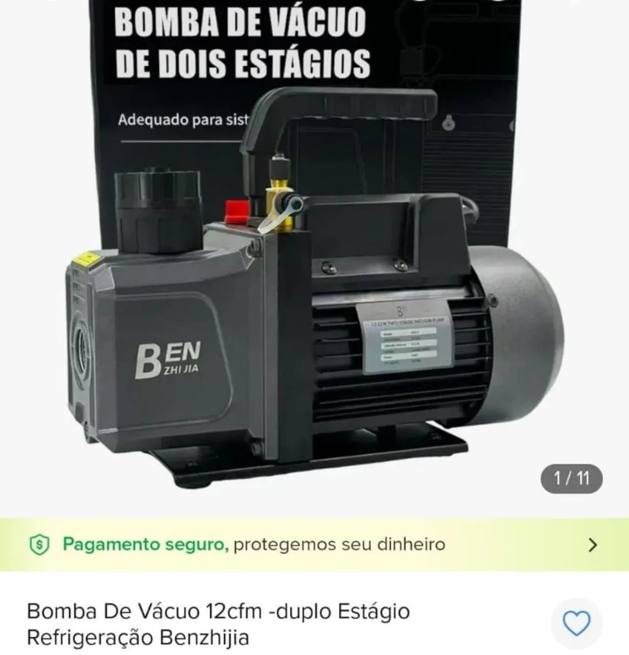 Bomba de Vácuo 2 estagios nova nunca usada 