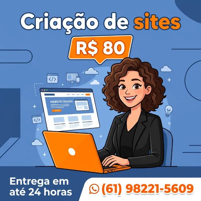 WebSite Personalizado Criado & Entregue em 24H