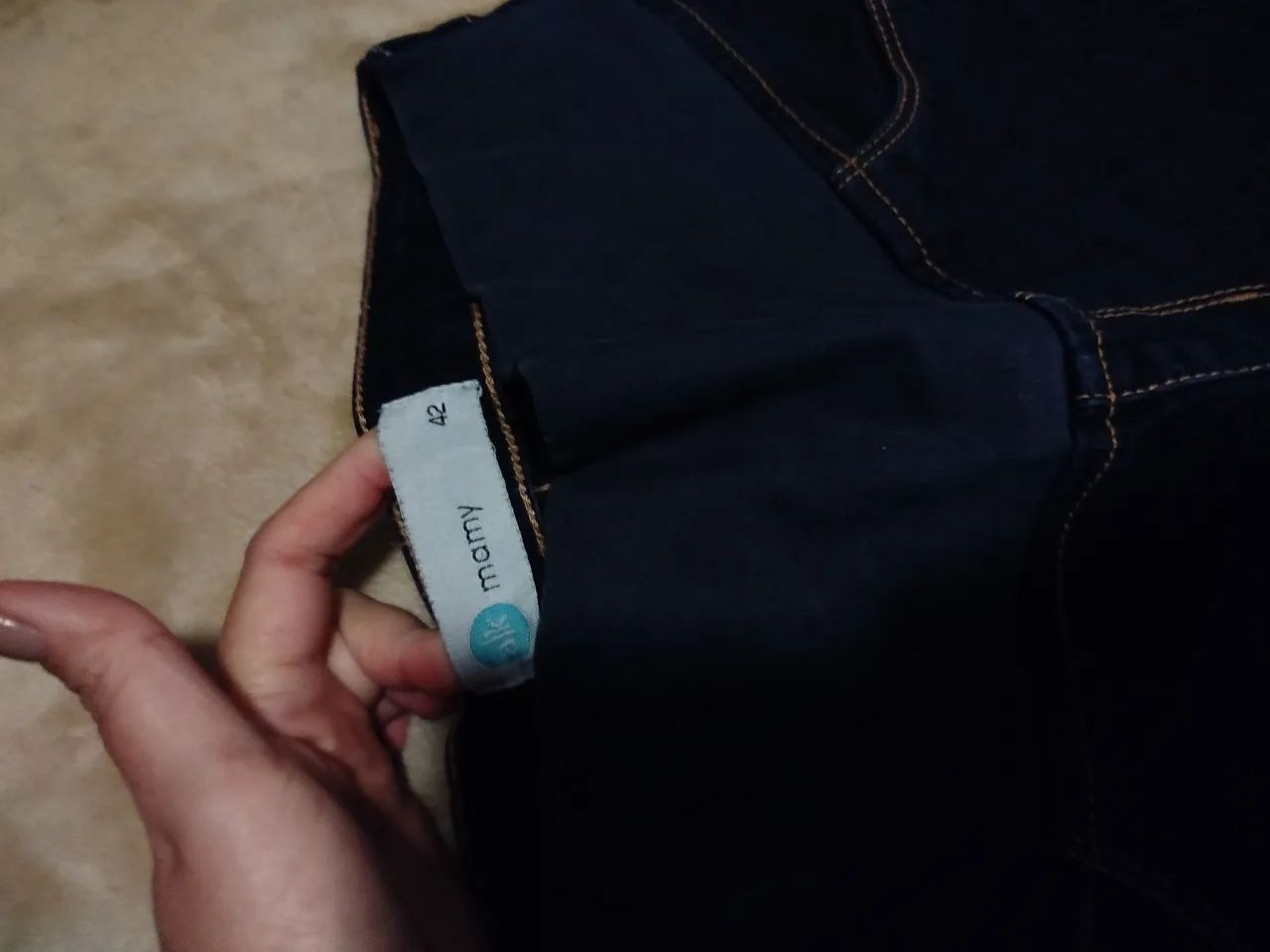 Calça jeans grávida 42  - Foto 2