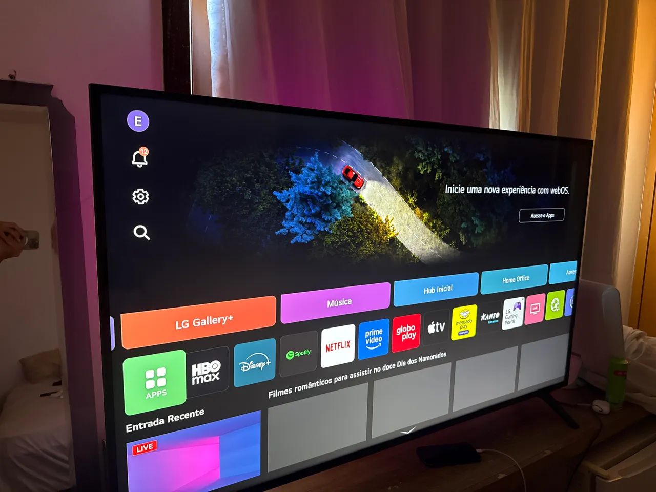 Televisão 55 lg nova 