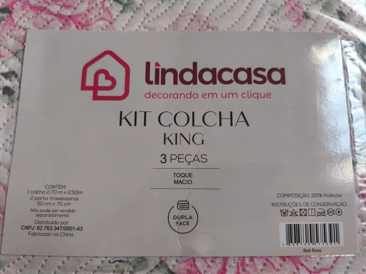 Kit Colcha King  3 Peças -Dupla Face - Foto 5