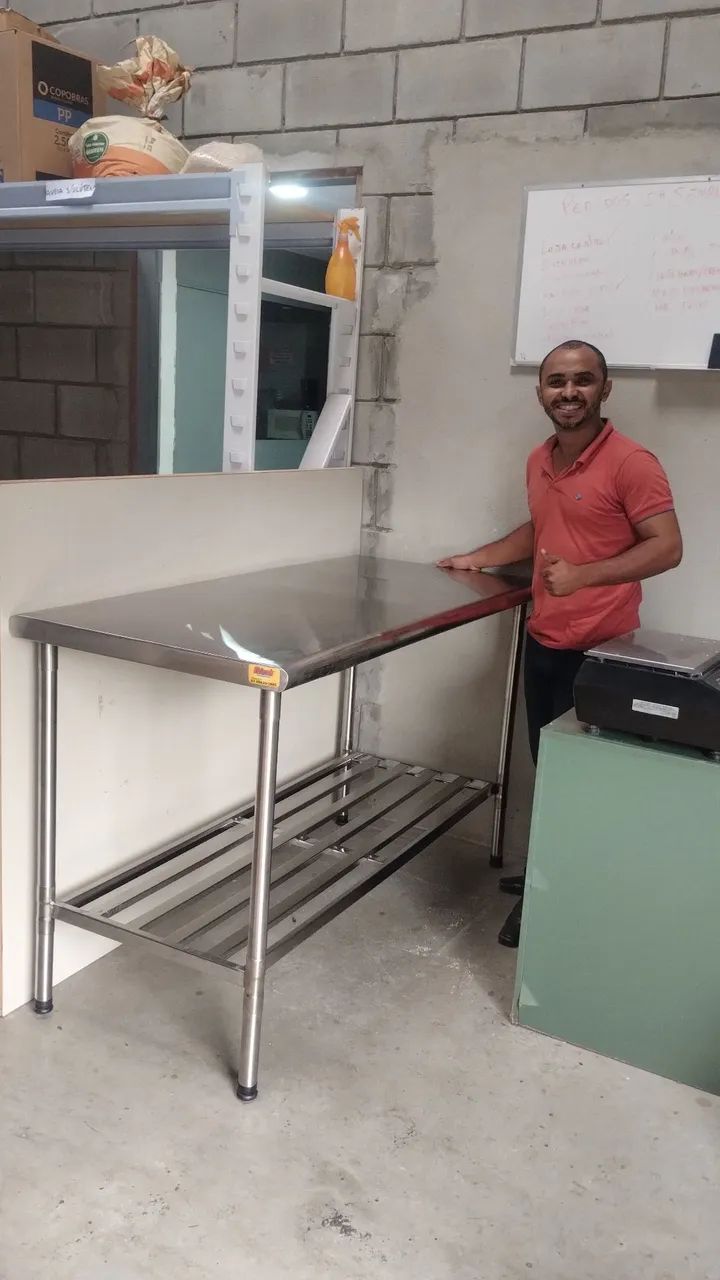 MESA DE MANIPULAÇÃO INOX 1.50 METRO IMECA  - Foto 2