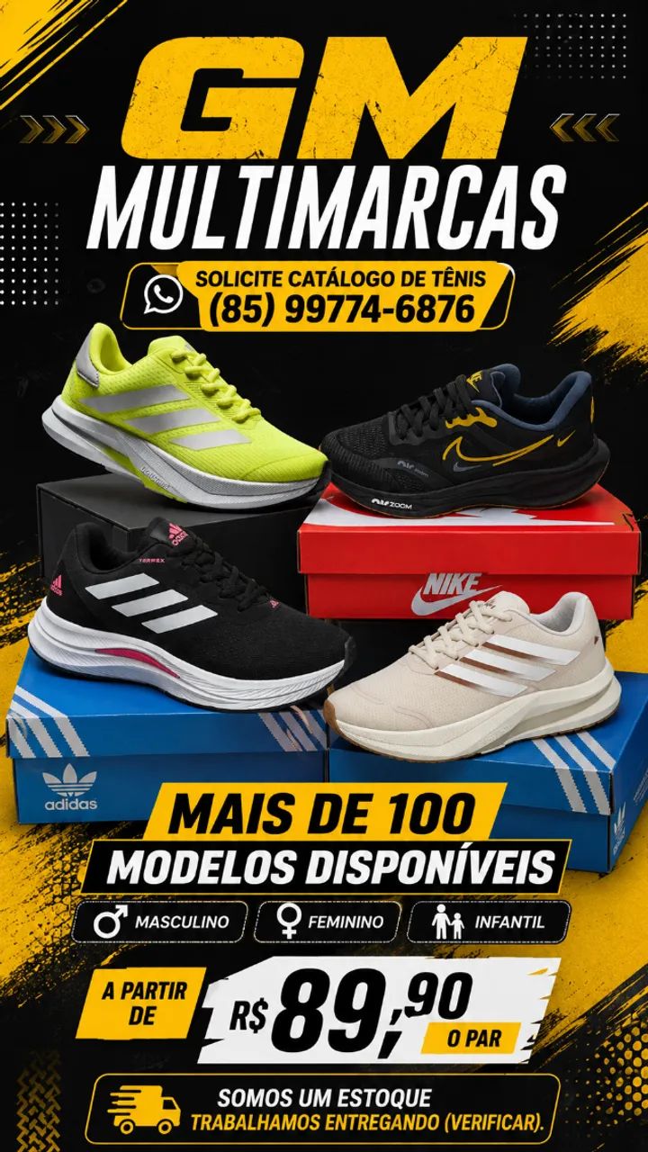 Tênis a Partir de R$ 89,90