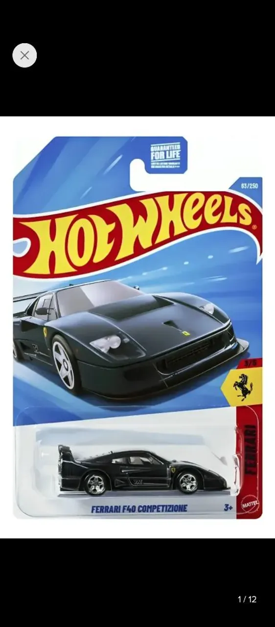 Hot Wheels Ferrari 288 GTO Phil?s Garage 2007 Pneus de Borracha