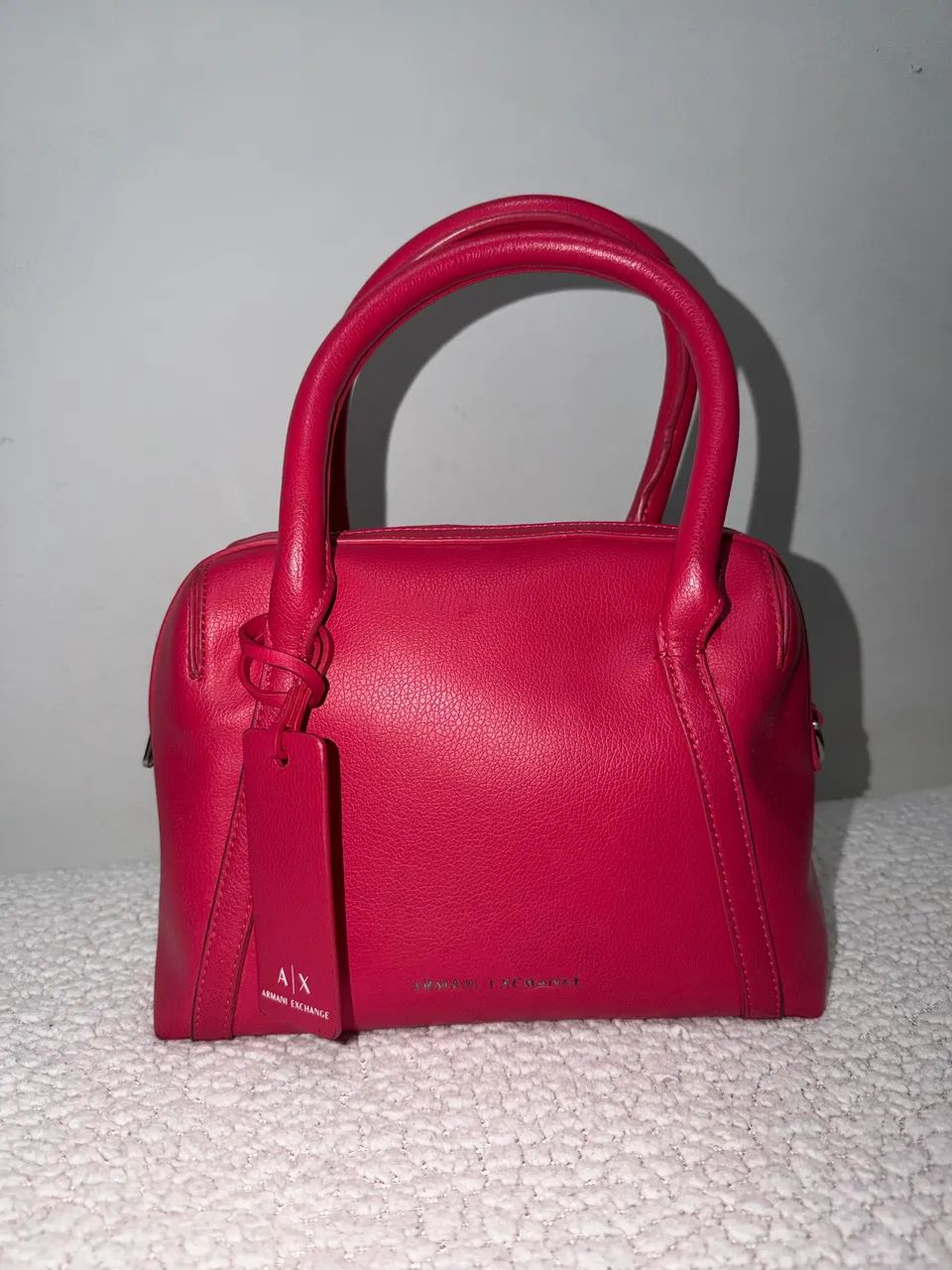 Bolsa Armani Exchange Mini Duffle Bag Pink - Foto 3
