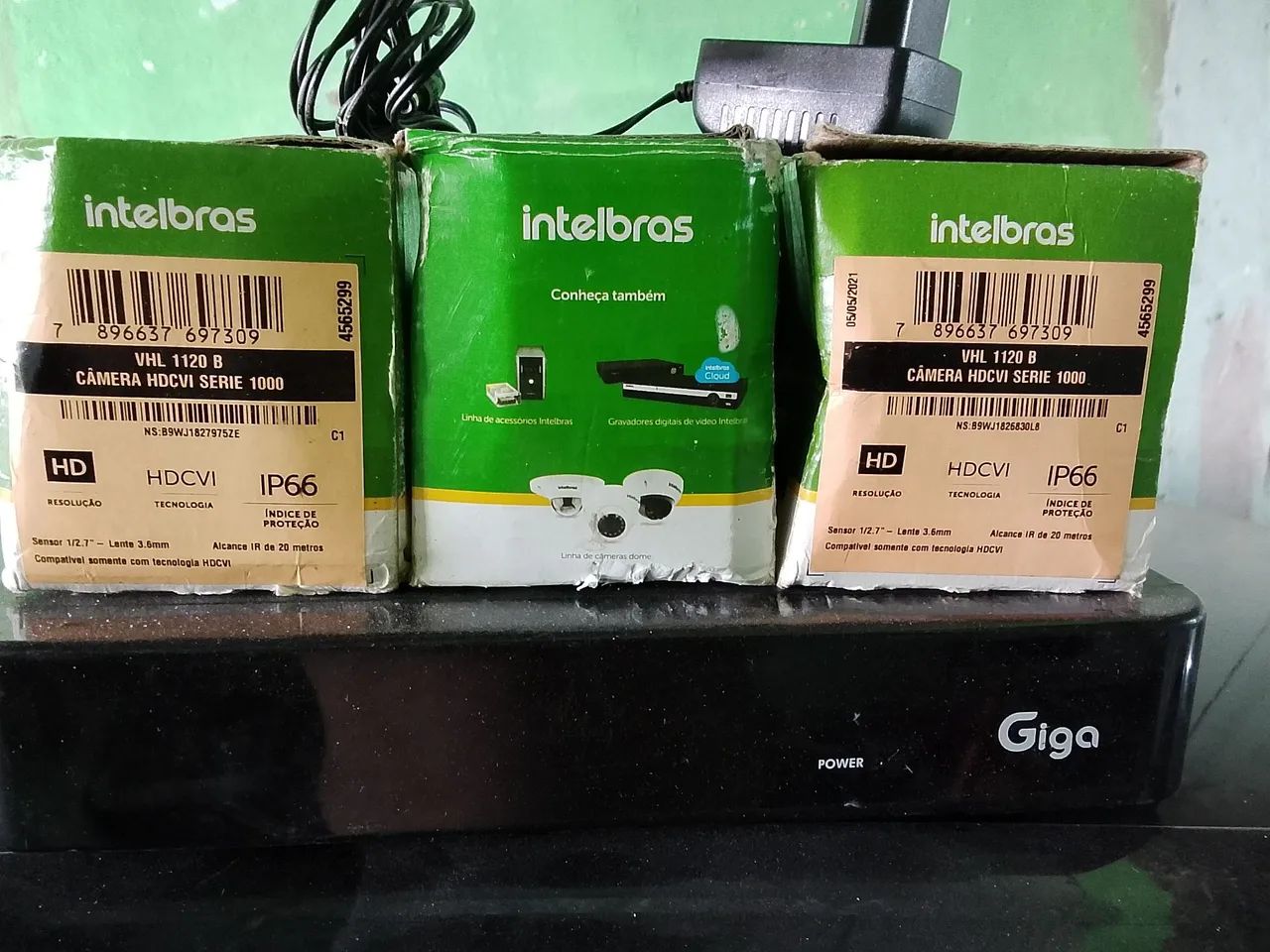 DVR giga 8 canais com 3 câmeras e HD de 500  - Foto 3