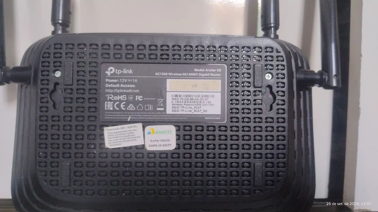 Roteador TP-LINK Archer C6 AC 1200 - Foto 3