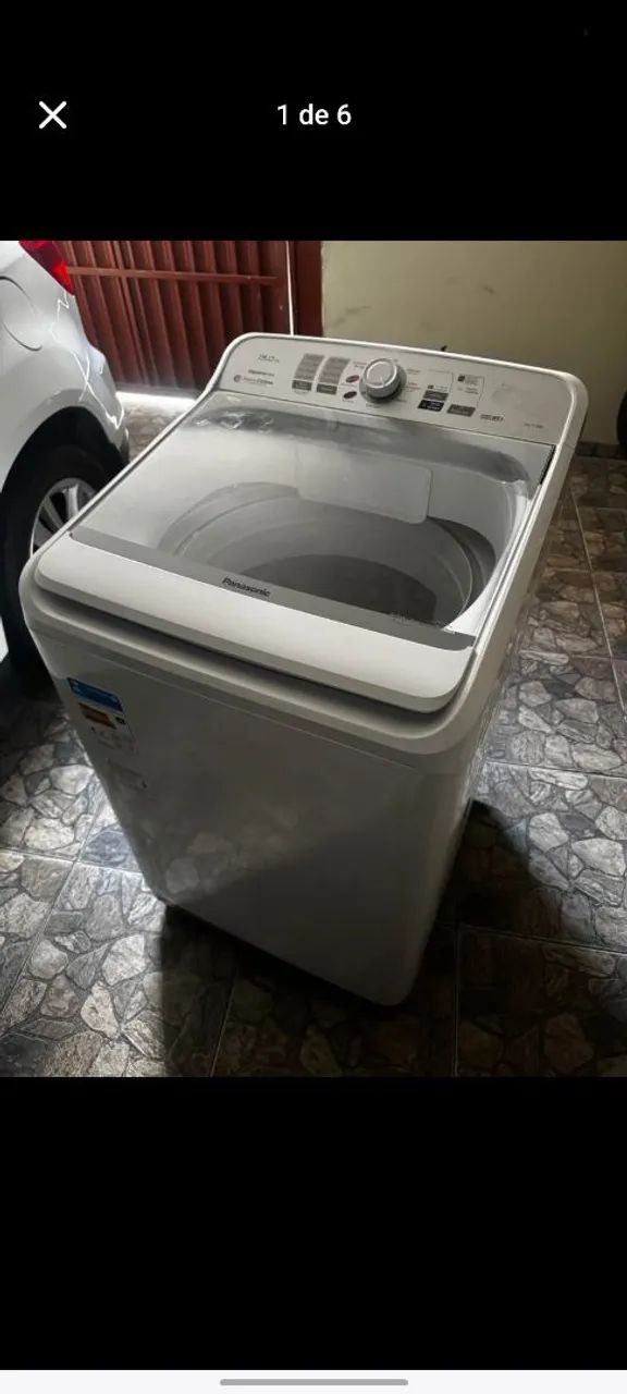 ? Máquina Panasonic 15kg Smartsense - Branca (Estado de Nova!)