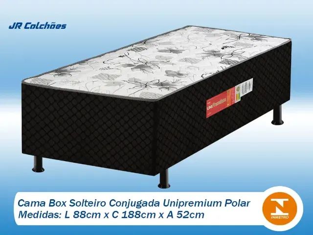 Cama Box Solteiro Coljugada | Entrega Grátis e Imediata - Foto 3