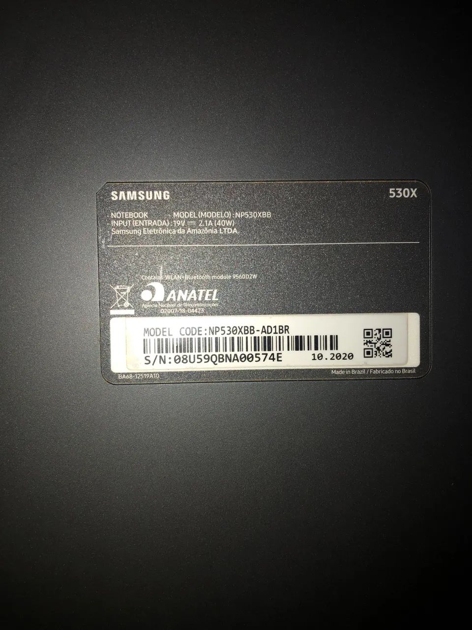 Notebook Samsung Flash F30