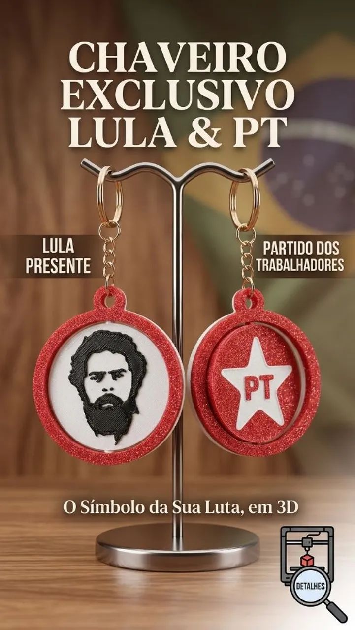 Chaveiro personalizado Lula  - Foto 2