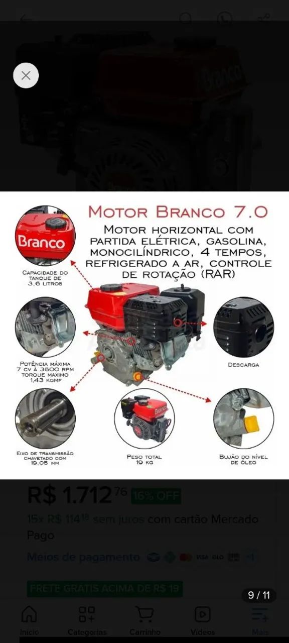 Motor com Partida
