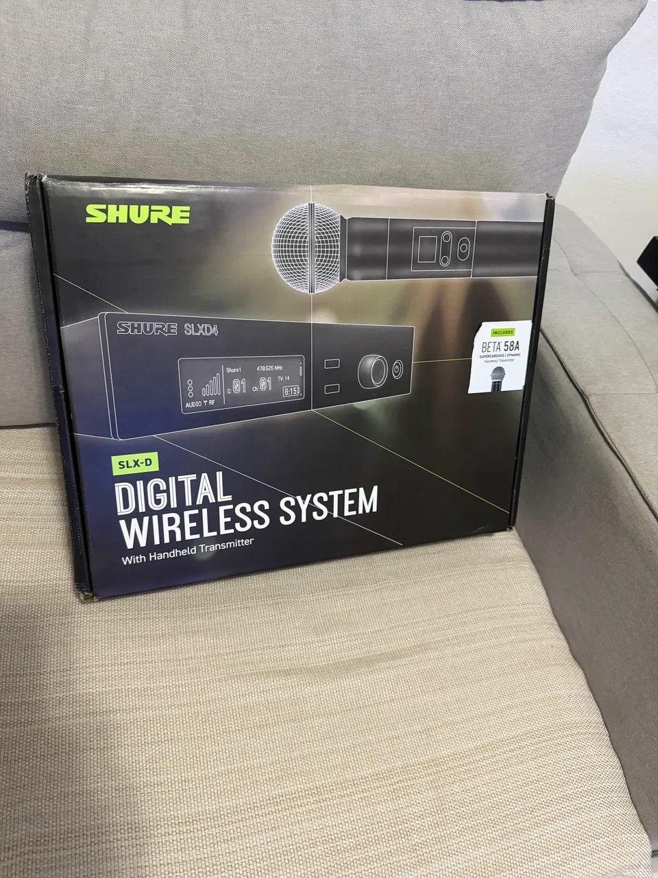 Microfone Shure SLXD4 beta 58A zerado (LACRADO)  - Foto 5