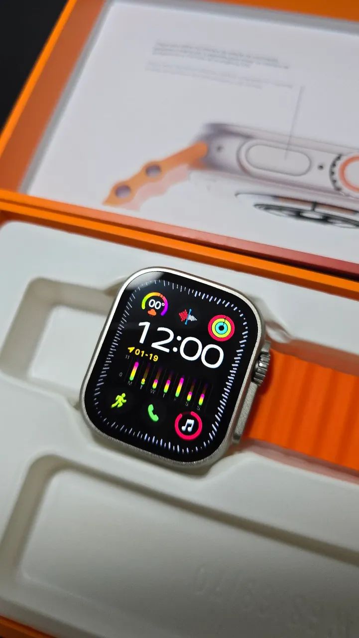 SMARTWATCH W68 PRO MAX - Laranja - Foto 3