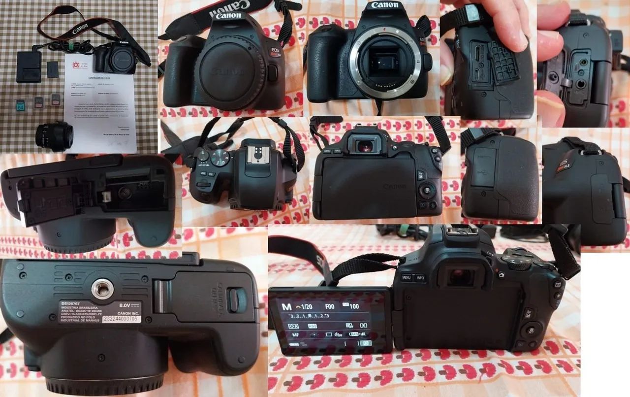 Camera Canon Sl3 com lente 18-55mm kit e acessórios com brindes Ótimo estado conservação  - Foto 2