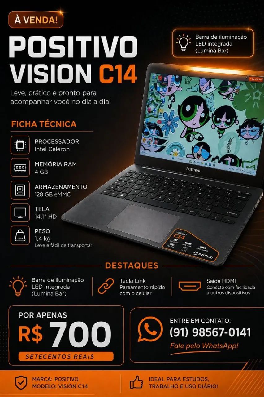 Notebook positivo 