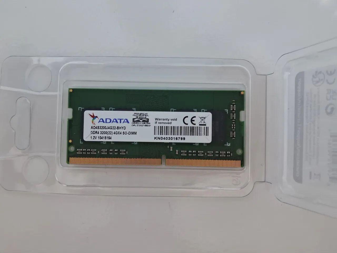 Memória RAM Adata 4gb para Notebook + Mouse Gamer  - Foto 3
