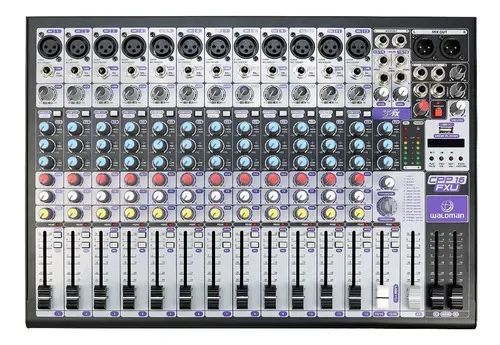 Mesa De Som Profissional 16 Canais Bluetooth Cpp-16 Waldman