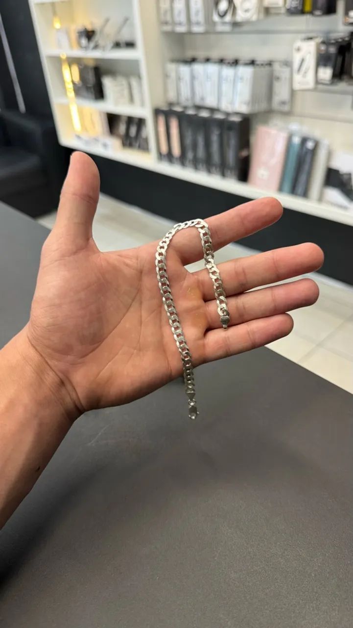 Pulseira Escamada Prata 925 - Foto 2