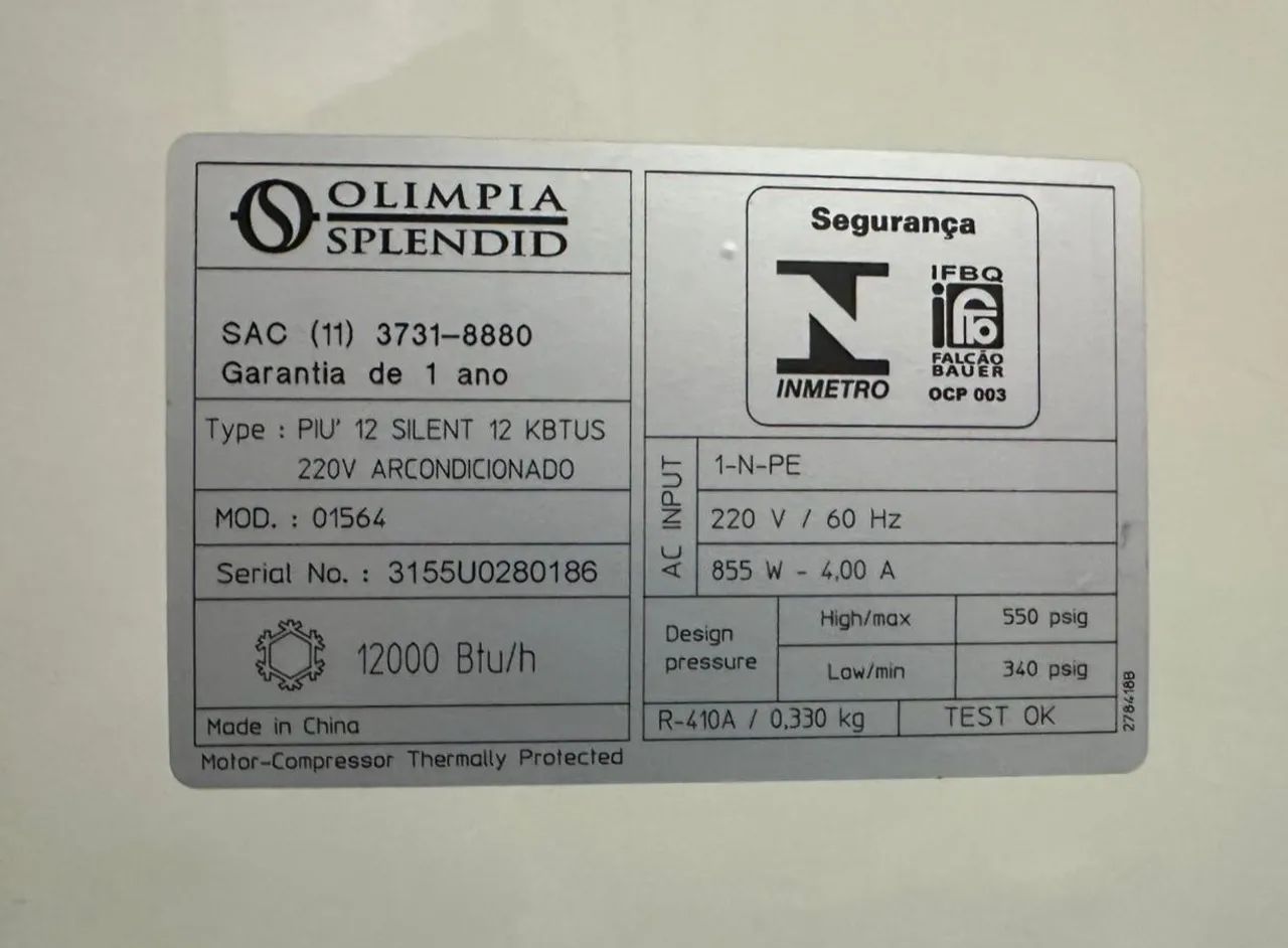 蘇芳ページ Ar Condicionado Portátil Olympia Splendid 12.000 Btus - Ar