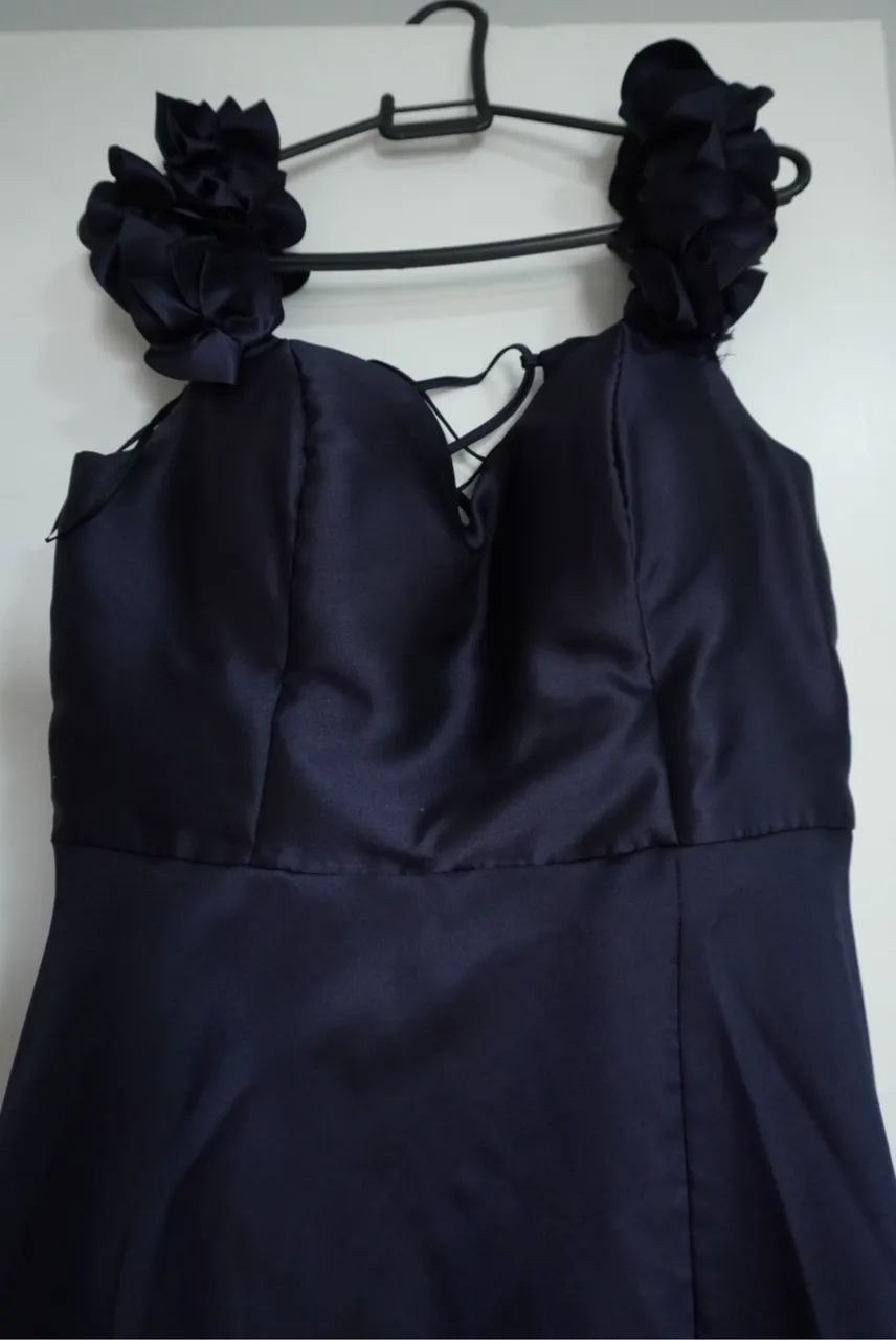Vestido Longo Azul Marinho 