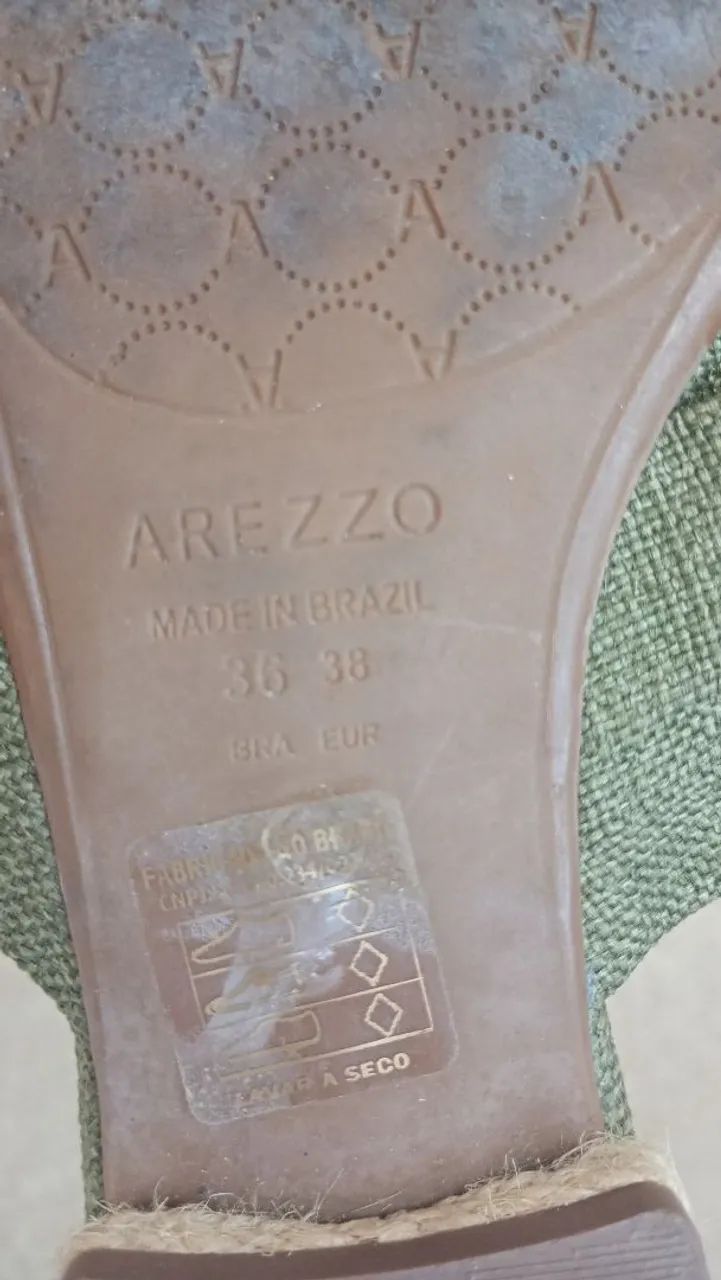 Mule verde Arezzo tamanho 36. - Foto 4