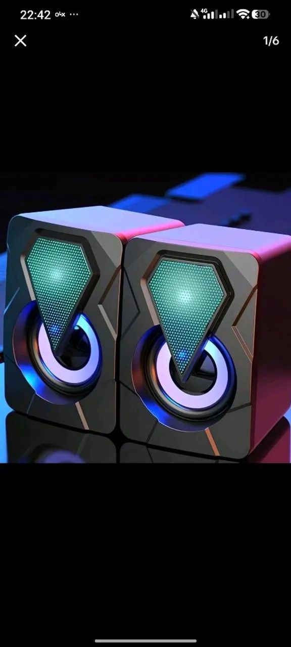 Caixa de som PC Gamer com RGB - Foto 3
