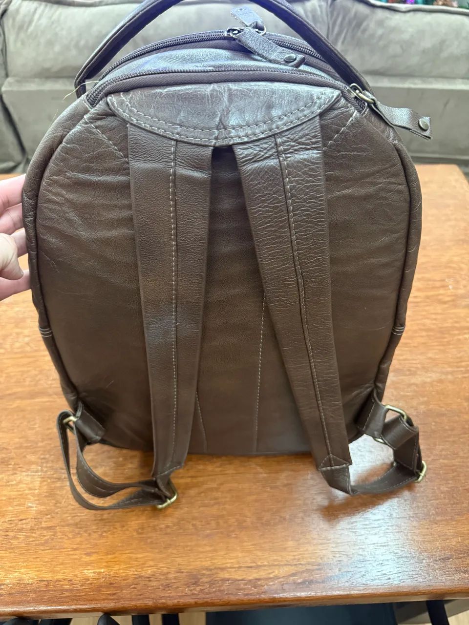 Mochila de couro  - Foto 4