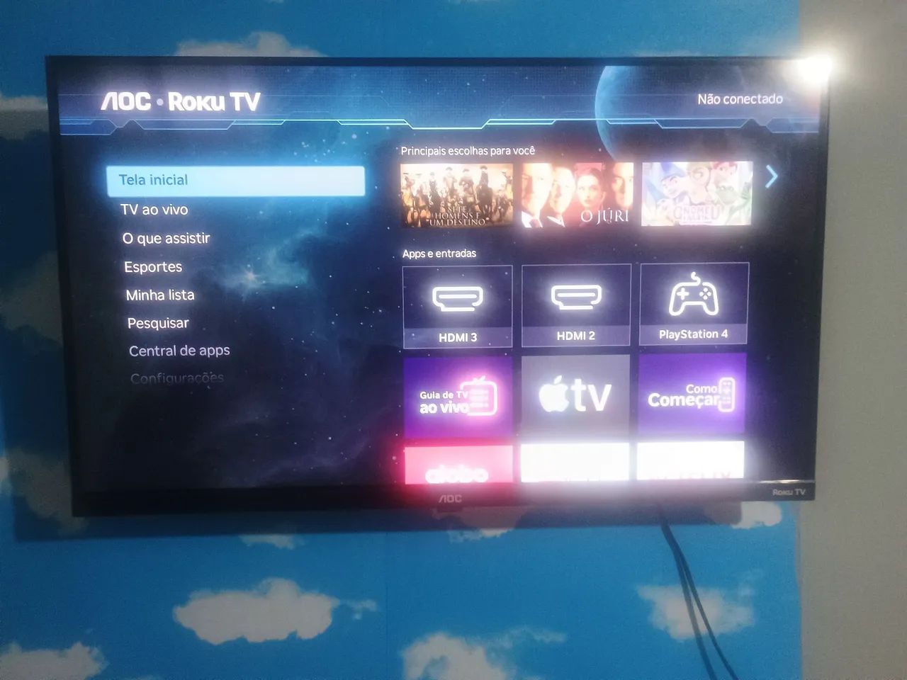 Tv Smart AOC 32 polegadas, Roku TV  c/ nota fiscal  - Foto 4