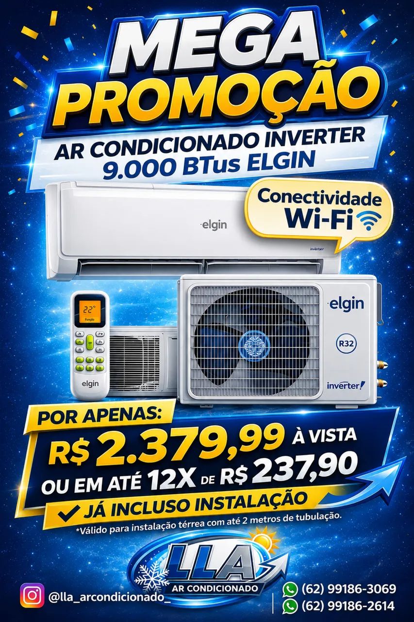 Ar condicionado instalado 
