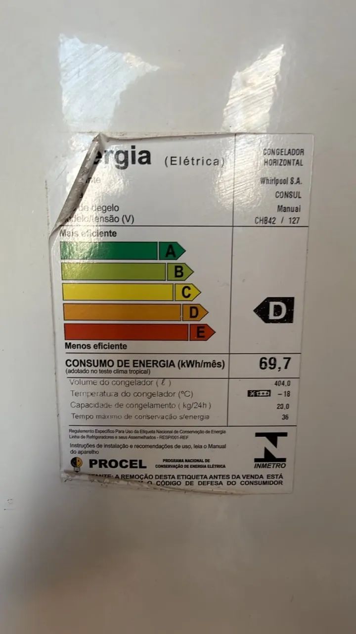 FREEZER HORIZONTAL CONSUL 404L - Foto 4