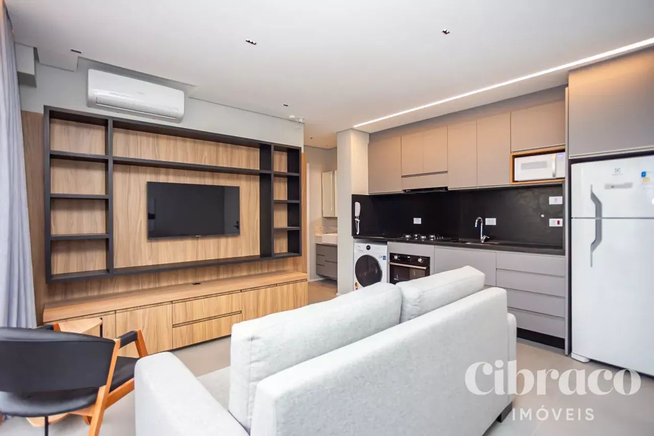Apartamento mobiliado para alugar com 1 quarto no Batel  Edifício Temple - Foto 4
