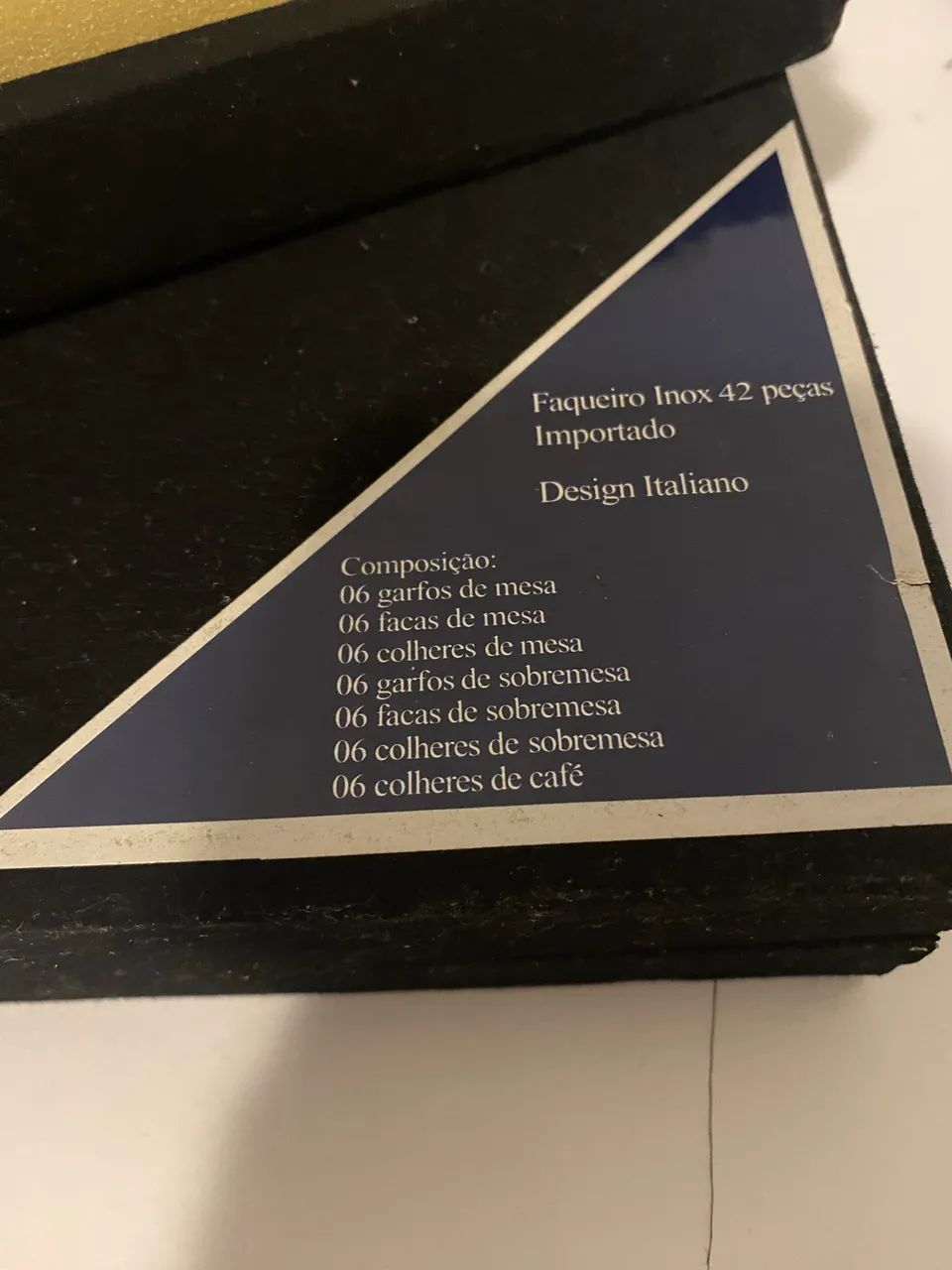 Faqueiro 42 peças inox nunca usado design italiano  - Foto 2